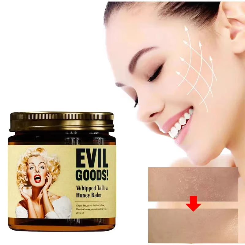 Nourish Your Skin with Our 100% Grass Fed Whipped Vanilla Beef Tallow Moisturizer - Anti-Aging, Brightening & Hydrating Cream for All Skin Types