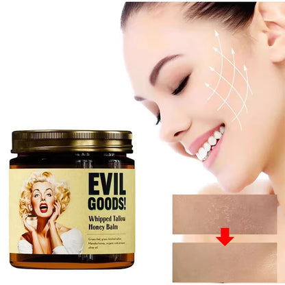 Nourish Your Skin with Our 100% Grass Fed Whipped Vanilla Beef Tallow Moisturizer - Anti-Aging, Brightening & Hydrating Cream for All Skin Types